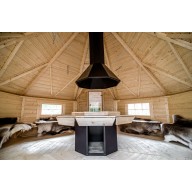 Finse grillkota 16.5 m2 met sauna in uitbouw